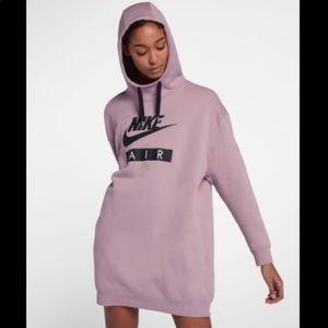 Nike air purple hoodie dress